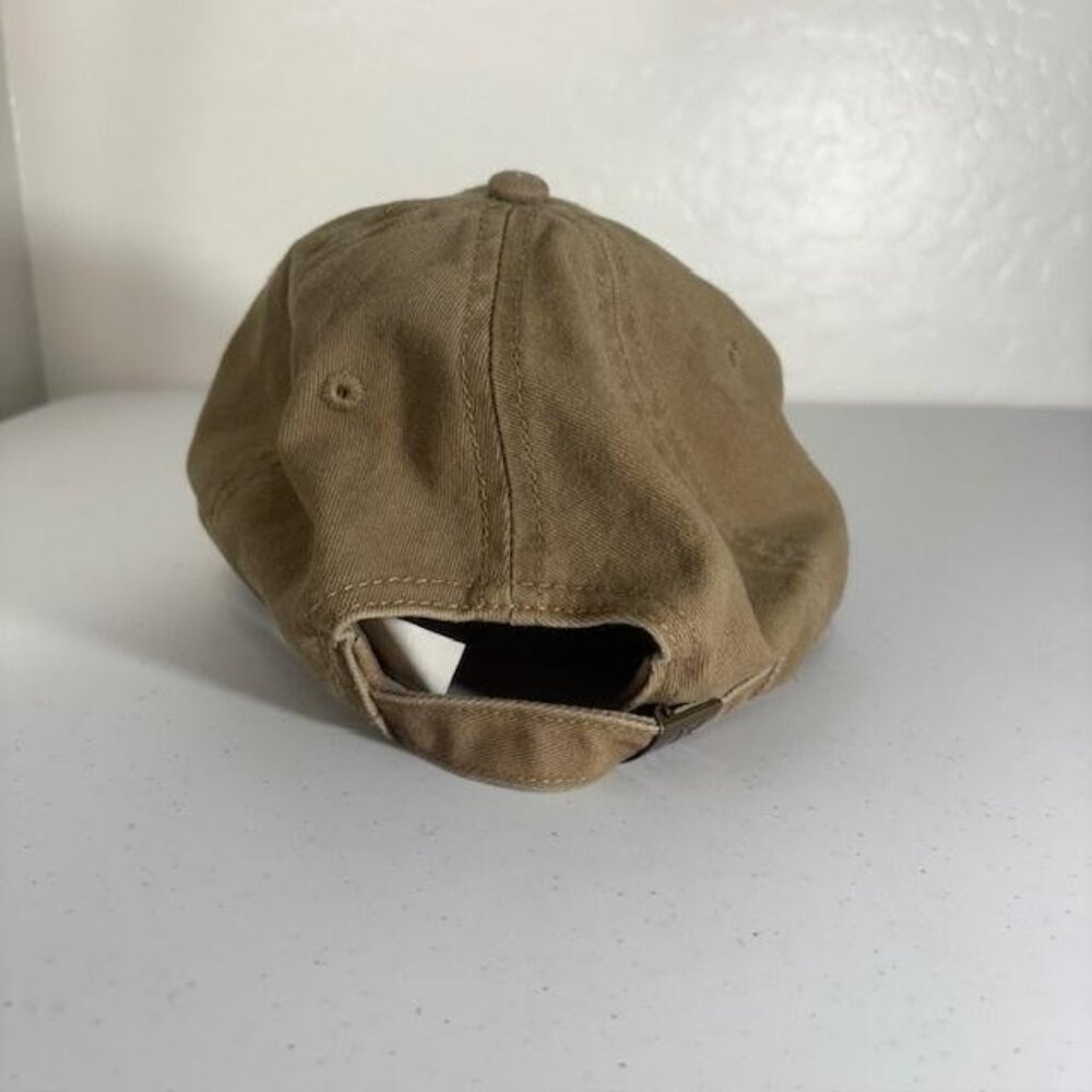 Vuori Hat Cap Strap Back Brown Cotton Twill Logo Embroidered One Size Mens - Picture 4 of 7